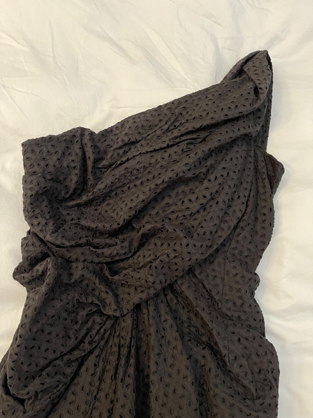 All Saints Spitalfields Dress, NEVER WORN, Broiderie Anglaise One Shoulder, US 6 - Picture 8 of 14